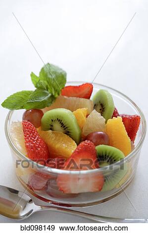 Stock Photo - Bowl of fruit salad. Fotosearch