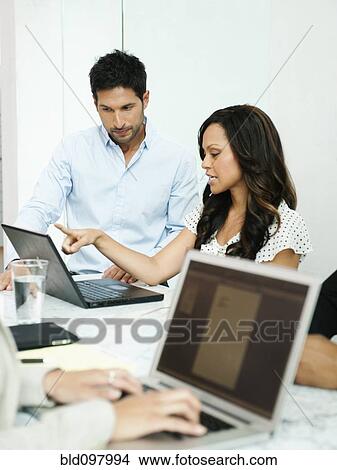 Picture - Business people working together. Fotosearch