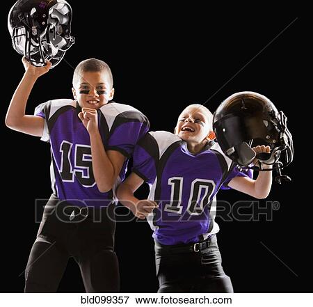 Stock Photo - Cheering football players. Fotosearch