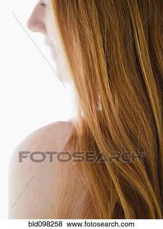Close up of Caucasian woman's red hair View Large Photo Image Stock Photo - Close up of Caucasian woman's red hair. Fotosearch