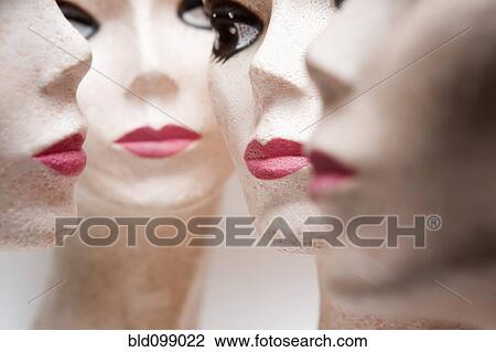 Four female mannequin heads View Large Photo Image Stock Image - Four female mannequin heads. Fotosearch