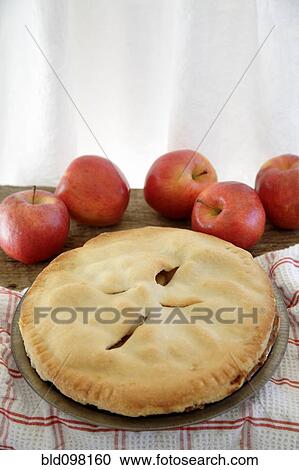 Stock Image - Fresh, homemade apple pie. Fotosearch