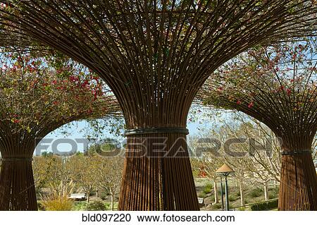 Stock Image - Garden sculptures at Getty Museum. Fotosearch