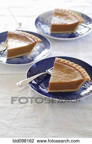 Slices of pumpkin pies on plates View Large Photo Image Stock Image - Slices of pumpkin pies on plates. Fotosearch