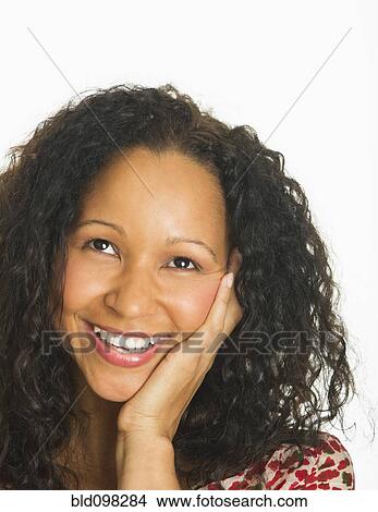 Picture - Smiling Hispanic woman. Fotosearch