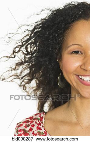 Stock Photo - Smiling Hispanic woman. Fotosearch