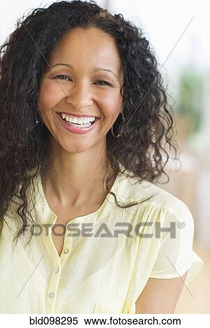 Stock Photography - Smiling Hispanic woman. Fotosearch