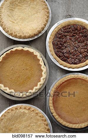 Variety of fresh, homemade pies View Large Photo Image Stock Photo - Variety of fresh, homemade pies. Fotosearch