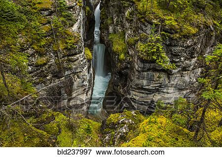 Stock Photo - Aerial view of waterfall. Fotosearch