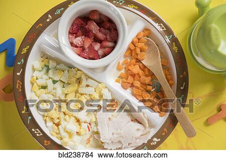 Baby food and spoon on plate View Large Photo Image Picture - Baby food and spoon on plate. Fotosearch