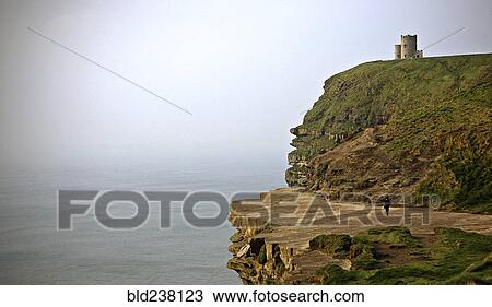 Castle on cliff near ocean View Large Photo Image Stock Image - Castle on cliff near ocean. Fotosearch