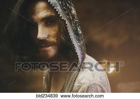 Caucasian man with beard wearing robe with hood View Large Photo Image Stock Photo - Caucasian man with beard wearing robe with hood. Fotosearch
