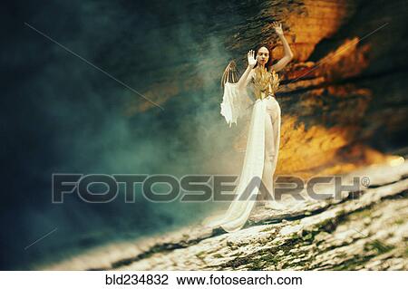 Caucasian woman with angel wings View Large Photo Image Stock Image - Caucasian woman with angel wings. Fotosearch