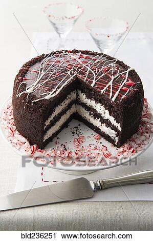 Chocolate cake with peppermint View Large Photo Image Stock Image - Chocolate cake with peppermint. Fotosearch