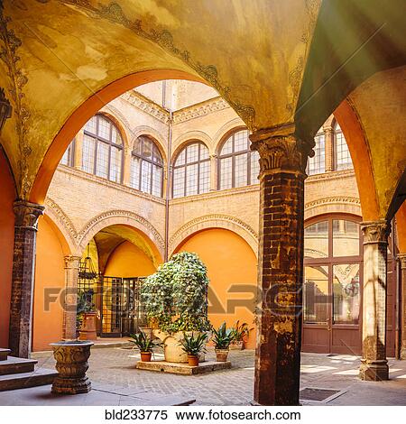 "Courtyard in Bologna, Emilia-Romagna, Italy" View Large Photo Image Stock Photography - "Courtyard in Bologna, Emilia-Romagna, Italy". Fotosearch