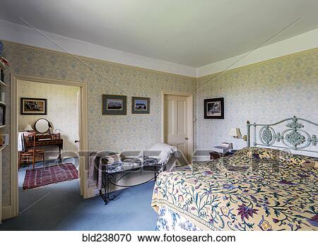 Stock Image - Doorway in bedroom. Fotosearch