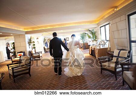 Stock Photograph - Egyptian bride and groom on wedding day. Fotosearch