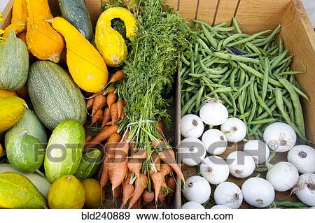 Stock Photo - Fresh vegetables at market. Fotosearch