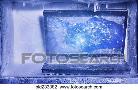 Frozen laptop computer View Large Photo Image Stock Image - Frozen laptop computer. Fotosearch