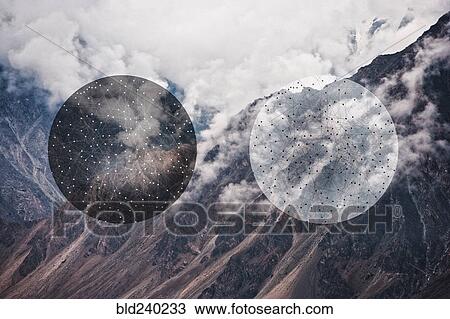 "Glitch effect of spheres and mountains, Hunza, Northern Areas, Pakistan" View Large Photo Image Stock Image - "Glitch effect of spheres and mountains, Hunza, Northern Areas, Pakistan". Fotosearch