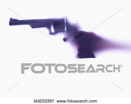 Stock Photo - Hand aiming revolver. Fotosearch