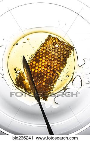 Honeycomb in bowl View Large Photo Image Stock Image - Honeycomb in bowl. Fotosearch