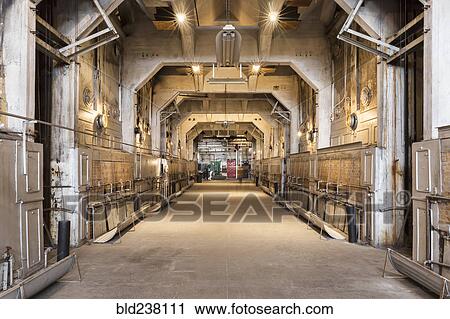 Stock Image - Industrial corridor. Fotosearch