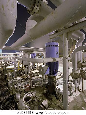 Stock Photo - Industrial pipes and valves. Fotosearch
