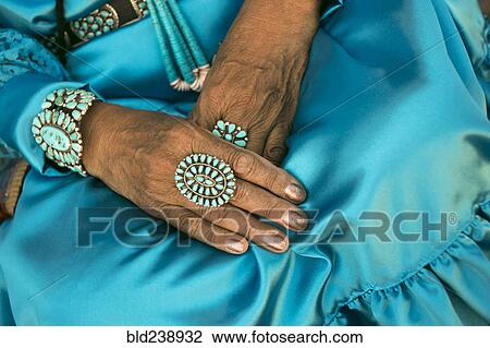 Lap of woman wearing traditional blue dress and rings View Large Photo Image Stock Image - Lap of woman wearing traditional blue dress and rings. Fotosearch