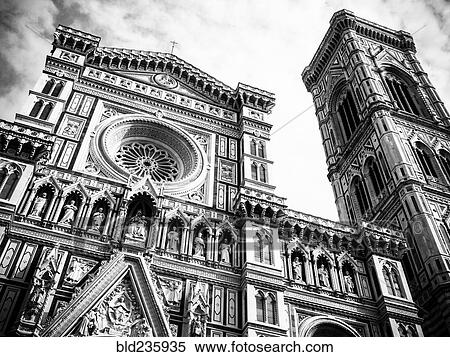 Stock Photography - "Ornate church tower in Florence, Tuscany, Italy". Fotosearch