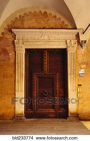 "Ornate door with knocker in Bologna, Emilia-Romagna, Italy" View Large Photo Image Picture - "Ornate door with knocker in Bologna, Emilia-Romagna, Italy". Fotosearch