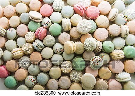 Stock Image - Pile of macaroons. Fotosearch