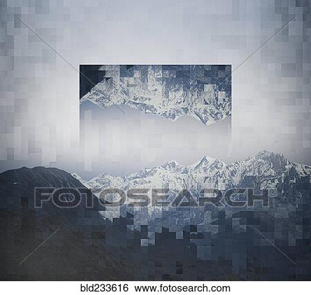 Pixelated upside-down image of mountain range View Large Photo Image Stock Photograph - Pixelated upside-down image of mountain range. Fotosearch