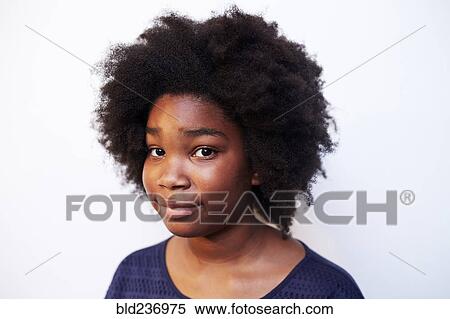 Portrait of smiling Black girl View Large Photo Image Stock Photography - Portrait of smiling Black girl. Fotosearch