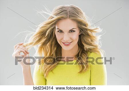 Picture - Portrait of smiling Caucasian woman. Fotosearch