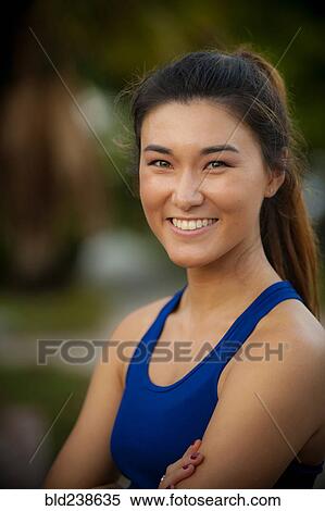 Portrait of smiling Mixed Race woman View Large Photo Image Stock Photography - Portrait of smiling Mixed Race woman. Fotosearch