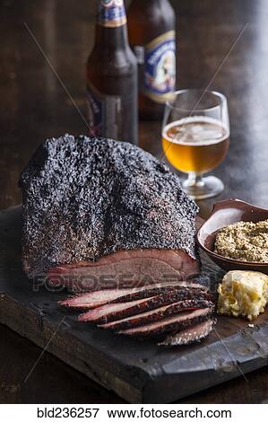 Sliced brisket on cutting board View Large Photo Image Stock Photo - Sliced brisket on cutting board. Fotosearch