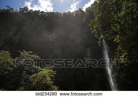 Waterfall over cliff View Large Photo Image Stock Image - Waterfall over cliff. Fotosearch