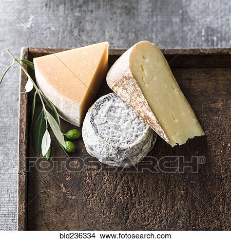 Wedges of cheese on tray View Large Photo Image Picture - Wedges of cheese on tray. Fotosearch