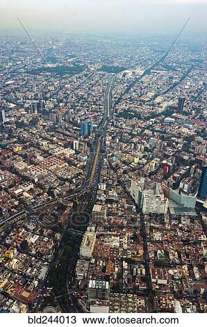 "Aerial view of cityscape, Mexico City, Distrito Federal, Mexico" View Large Photo Image Stock Image - "Aerial view of cityscape, Mexico City, Distrito Federal, Mexico". Fotosearch