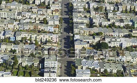 Stock Photograph - "Aerial view of cityscape, San Francisco, California, United States". Fotosearch