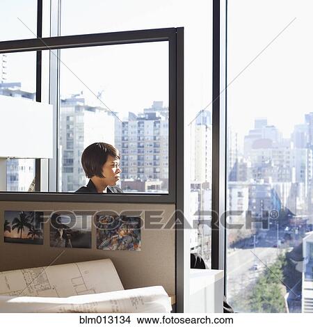 African American businesswoman in urban office View Large Photo Image Picture - African American businesswoman in urban office. Fotosearch