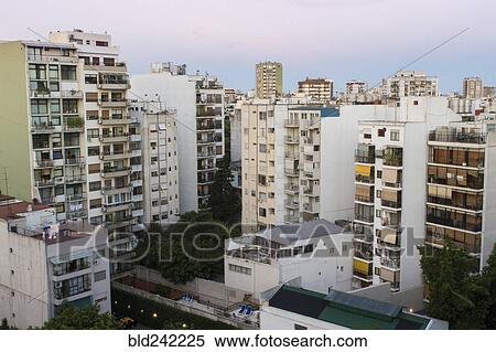 Apartment buildings in cityscape, Buenos Aires, Argentina View Large Photo Image Stock Photography - Apartment buildings in cityscape, Buenos Aires, Argentina. Fotosearch
