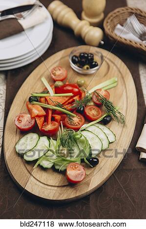 Stock Photo - Appetizers tray on table. Fotosearch