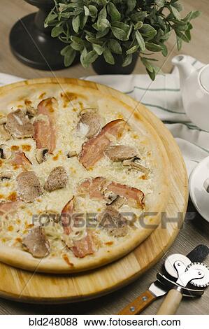 Bacon and onions on pizza View Large Photo Image Stock Photo - Bacon and onions on pizza. Fotosearch