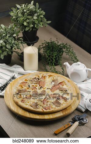 Bacon and onions on pizza View Large Photo Image Stock Photo - Bacon and onions on pizza. Fotosearch