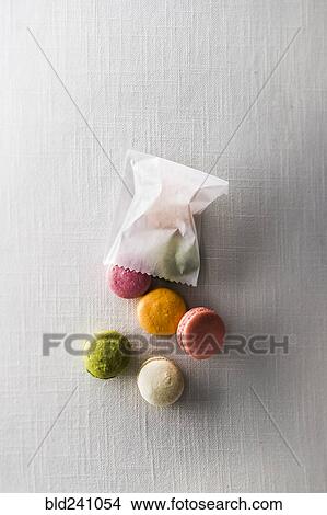 Bag of macaroons View Large Photo Image Picture - Bag of macaroons. Fotosearch