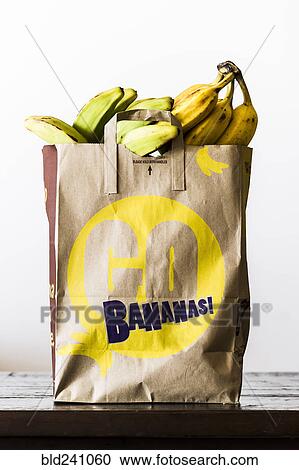 Brown paper bag of bananas View Large Photo Image Stock Image - Brown paper bag of bananas. Fotosearch
