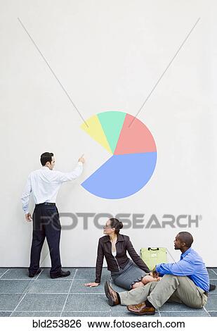 Business people talking about chart on wall View Large Photo Image Stock Photograph - Business people talking about chart on wall. Fotosearch