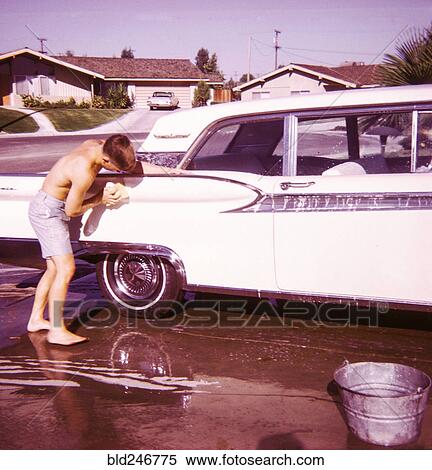 Caucasian boy washing car View Large Photo Image Stock Photography - Caucasian boy washing car. Fotosearch